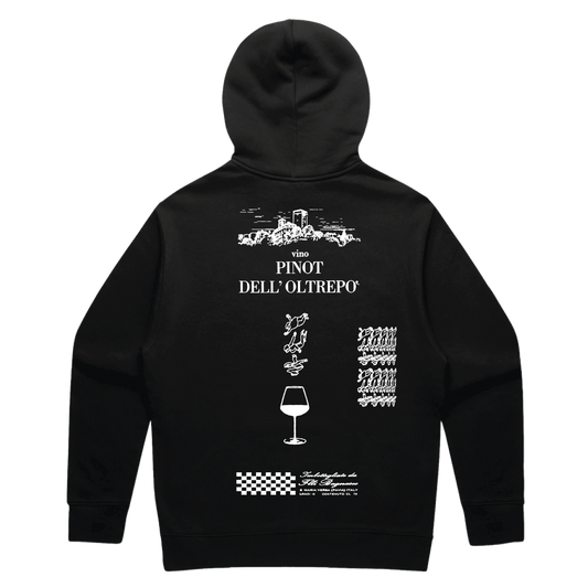 "ITALY" HOODIE BLACK